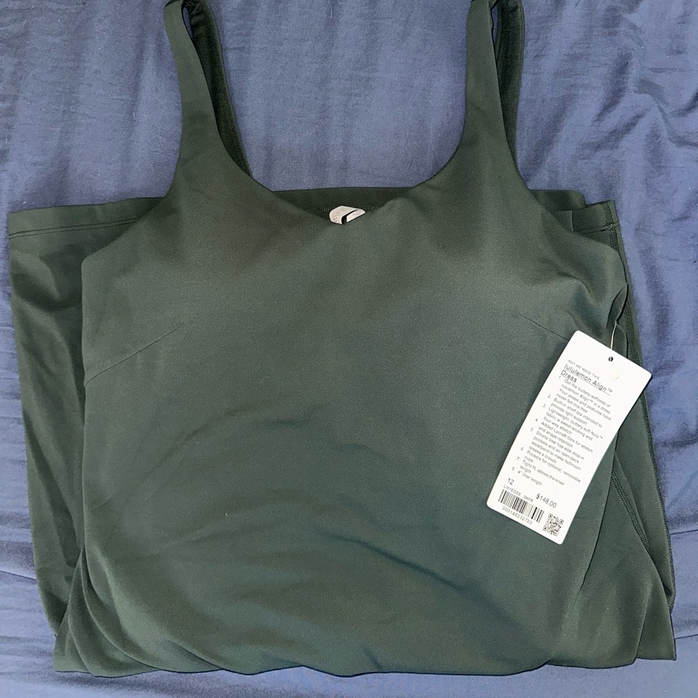 New with Tags NWT Lululemon Align Dress Dark Forest